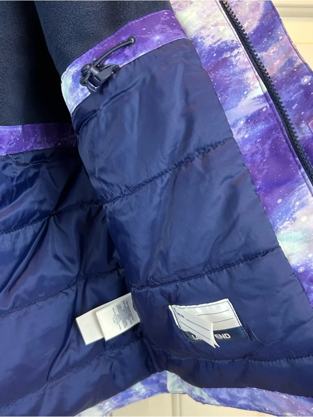 Lands End Galaxy Zip Up Coat